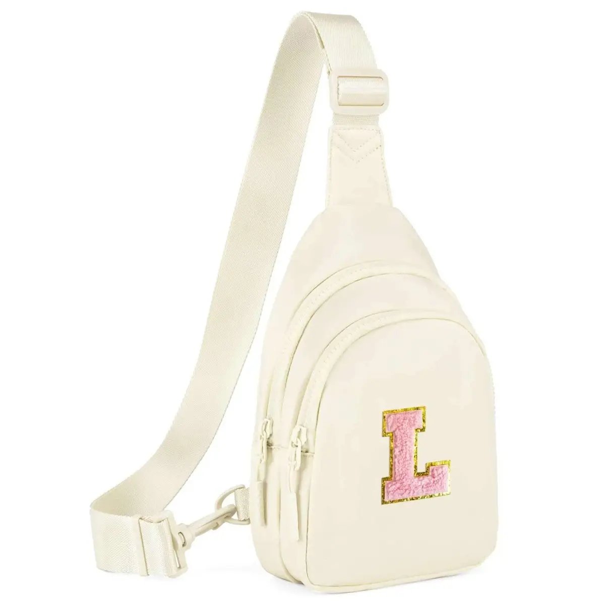 Small Initial Sling Bag Crossbody Bag Fanny Pack for Girls Women Cute Chest Bag Cross Body Bag Personalized Gift - Love Salve